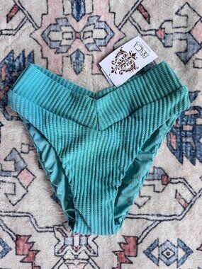 BECCA High Waist Bikini Bottom - size Large NWT